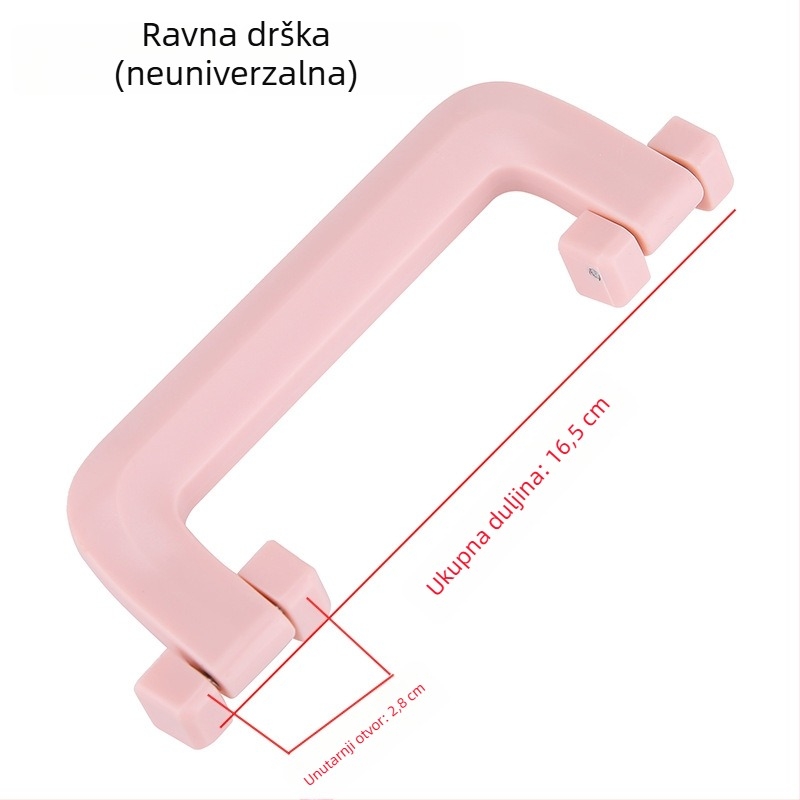 Drška za prtljagu s aluminijskim okvirom – zamjena ručke za kofer sa sporim odzivom povratka