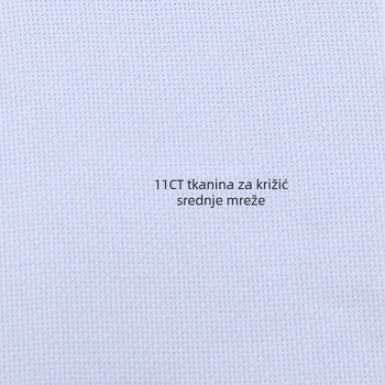 11CT platno za križni bod, 100% pamuk, DIY vezenje, bijela