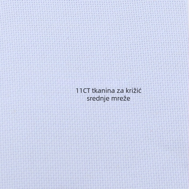 11CT platno za križni bod, 100% pamuk, DIY vezenje, bijela