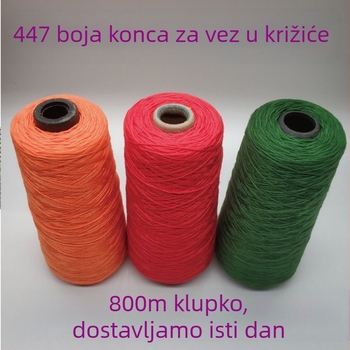 Dream Spinning Konac za križno šivanje No. 25, 800 m, 6 niti, 447 boja, za križno šivanje