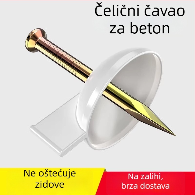 Čelični klinovi za cementne zidove – za pričvršćivanje okvira, banera, zavjesa, tapeta i mreža