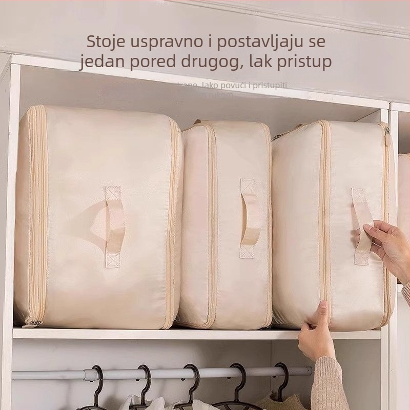 Vertikalne vreće za skladištenje odjeće i deke sa zatvaračem za kompresiju – zaštita od prašine, kućni organizator