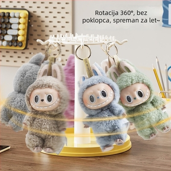 Okretna kutija za figure s prozirnim pokrovom za prašinu i platnenom kutijom za izlaganje