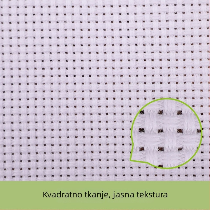 Pamukovno platno za križni šav, 14/16/18/20 ct, za ručnu izradu, nova tehnika tkanja