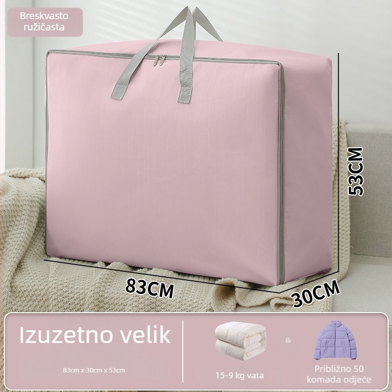 Torba za pohranu deke za studentski dom, velika kapaciteta, s zatvaračem, prenosna