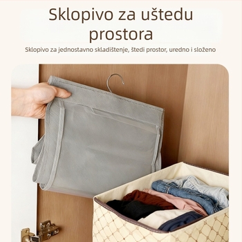 yerbaby Cylindrični visići organizator za torbe — od netkanog materijala, unutarnje skladištenje na vratima ili u ormaru, zaštita od prašine