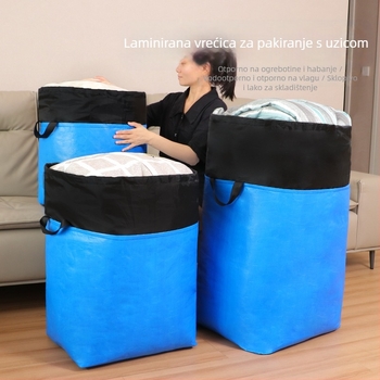 Laminirana vodootporna torba za odjeću i ćebad, velika svestrana torba za prijevoz i skladištenje
