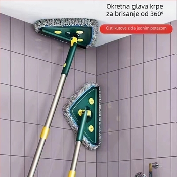Trokutasti teleskopni mop za čišćenje stropa i zidova