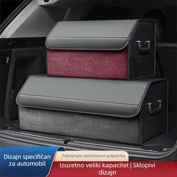 Sklopivi organizator za prtljažnik automobila, kutija za pohranu, vodootporna, izolirana, s ručkom