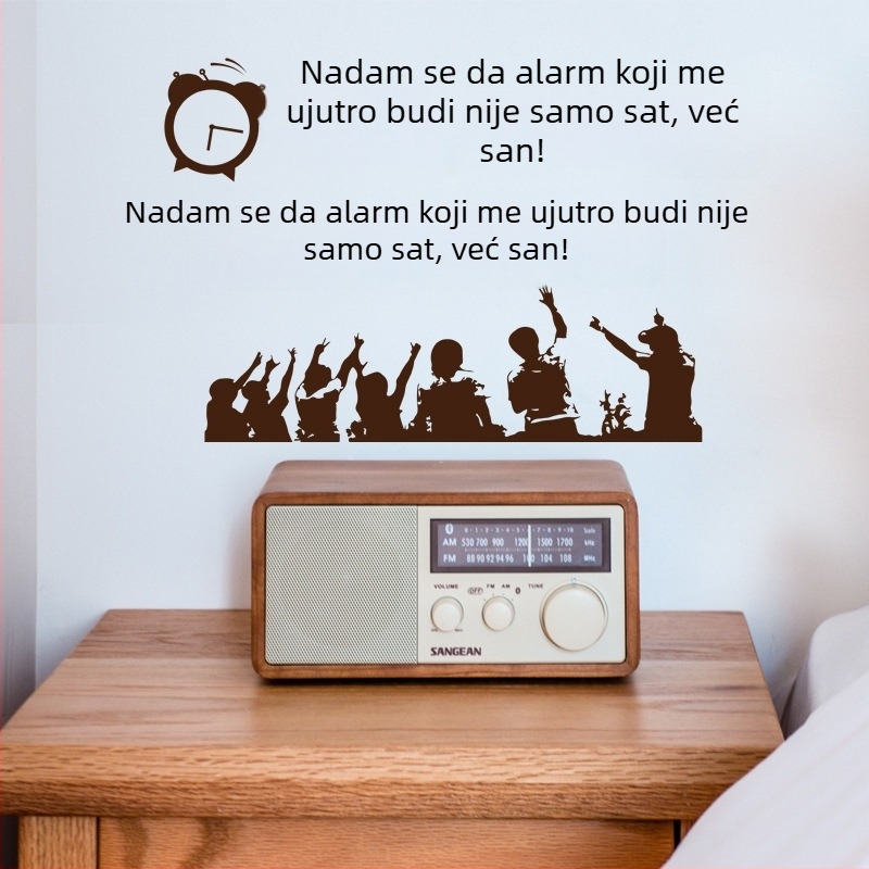 SK6053 Dvorac Mula – Inspirativna naljepnica za zid s tekstom, PVC, vodootporna, dekorativni mural za učionice, ulaze, urede, radionice