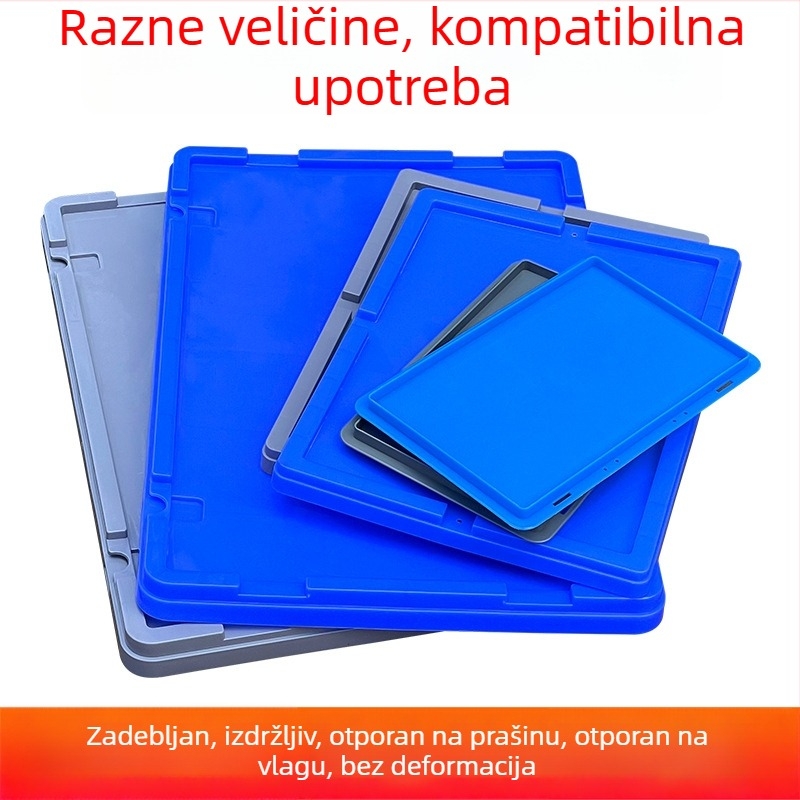 Pravokutna plastična kutija za pohranu s odvojenim poklopom – pogodna za poljoprivredu i logistiku