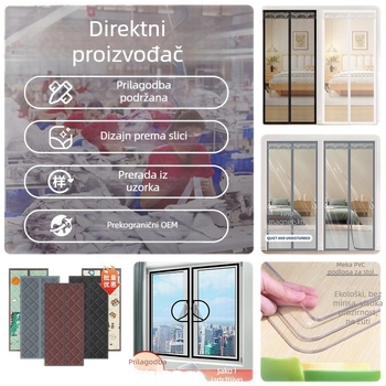 Prilagođene kućne tekstilne zavjese za vrata, mrežaste zaslone i podmetači za stol od tkanine prema vašim dizajnima i uzorcima.