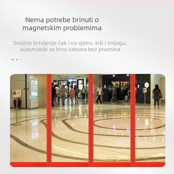 Izolirana magnetska samoljepljiva zavjesa za vrata, PVC mekana pregrada za dom i poslovnu upotrebu, otporna na vjetar i topla, 2,5 mm debljina