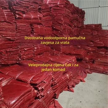 Zimska zavjesa za vrata, topao i otporan na vjetar, za vanjske ulazne prozore seoskih kuća, vodootporna viseća zavjesa s krajolikom