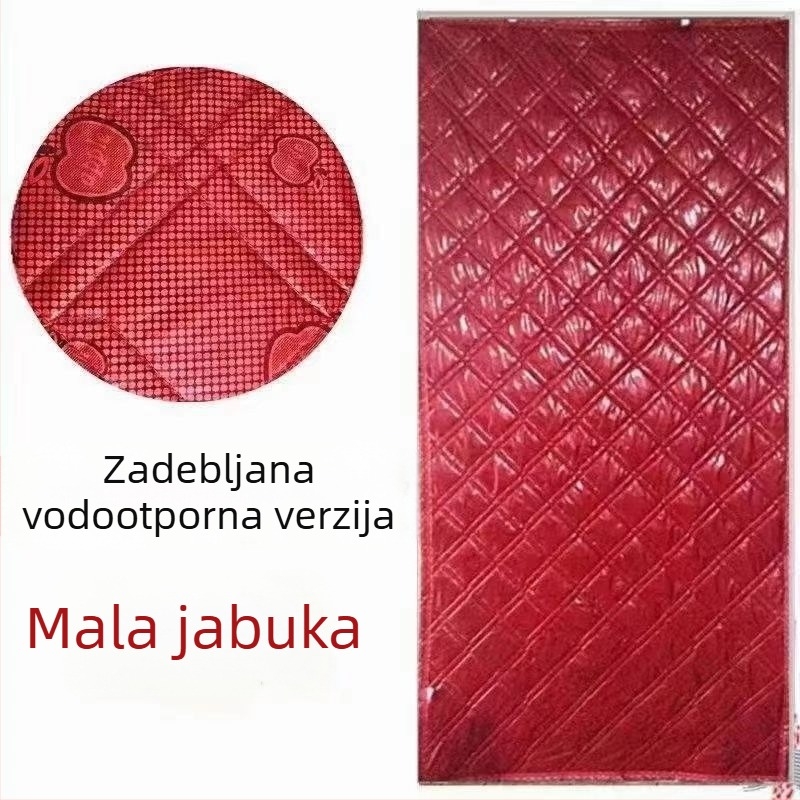 Zimska zavjesa za vrata, topao i otporan na vjetar, za vanjske ulazne prozore seoskih kuća, vodootporna viseća zavjesa s krajolikom