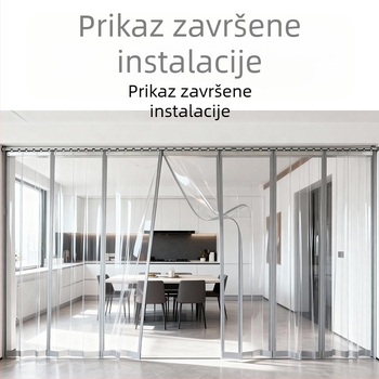 PVC zavjesa za vrata, prozirna i vjetrozaštitna za kućnu upotrebu, pregradna zavjesa, meka PVC zavjesa za vrata, izolacija i zaštita od prašine, protiv komaraca