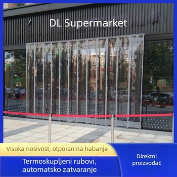 Magnetska prozirna PVC zavjesa za vrata – otporna na vjetar i izolacijska pregrada za trgovine
