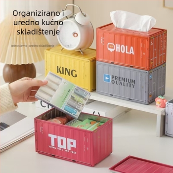 Kovana železna kutija za papirnate ubruse i posuda za pohranu na stolu, dekorativni komad u vintage industrijskom stilu za dnevni boravak.
