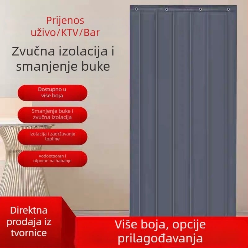Bar zvučno-izolacijska zavjesa za vrata, iznimno debela, profesionalna kućna zvučna izolacija, pregrada za KTV i prijenos uživo, apsorpcija zvuka i toplina