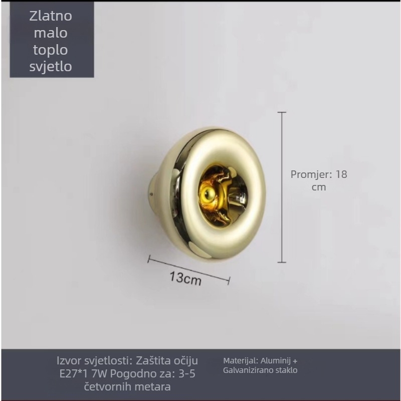 Moderna luksuzna zidna svjetiljka za pozadinsku stijenu, lavni efekt u hodniku i spavaćoj sobi, atmosfera bara u dnevnom boravku