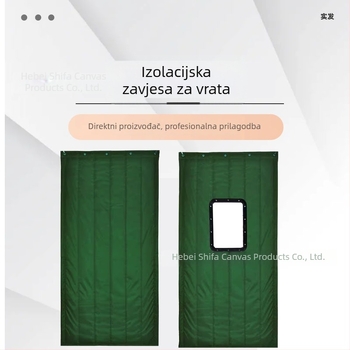 Izolacijska zavjesa za vrata hladnog skladištenja, zimska otpornost na vjetar, debela pamučna zavjesa, za kućnu i poslovnu upotrebu, uzorak biljaka i cvijeća