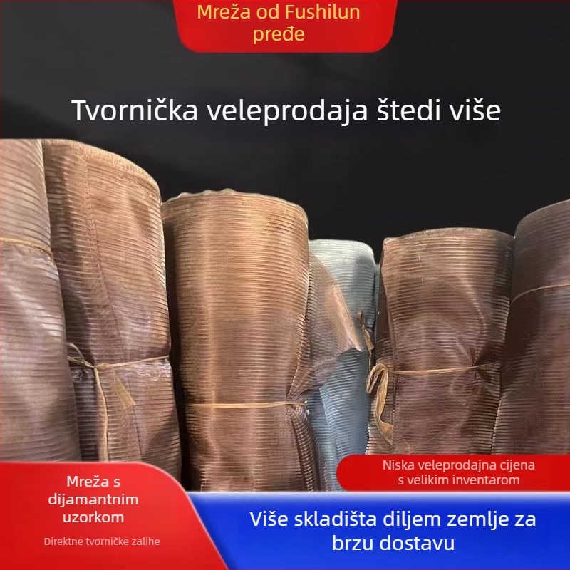 Prilagođena debela dijamantna mreža za prozore i vrata, mreža protiv kukaca, izrezana na mjeru