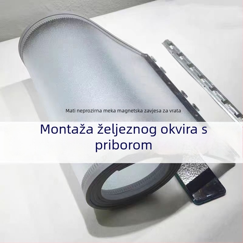 Mat zavjesa za vrata s magnetskim pričvršćivanjem, pregrada za klimatizaciju, mekana zavjesa, zimsku toplinu i otporna na vjetar za dom, kuhinju i kupaonicu