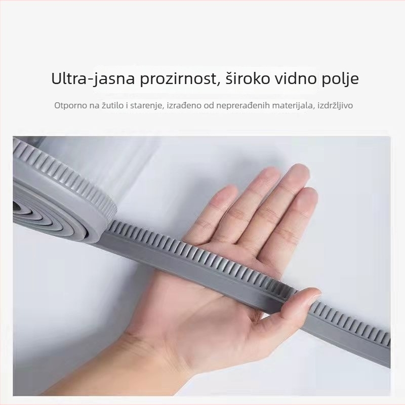 Magnetna PVC zavjesa za vrata, prozirna i otporna na vjetar, održava toplinu zimi; pregradna zavjesa za kućne i poslovne prostore; pogodna za otvore klimatizacije.