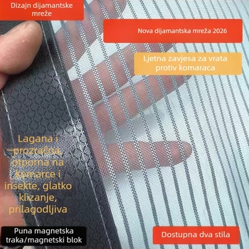 Magnetska mrežna zavjesa za vrata, samolijepljiva, bez bušenja, s motivom biljaka, za spavaću sobu i dječju sobu.