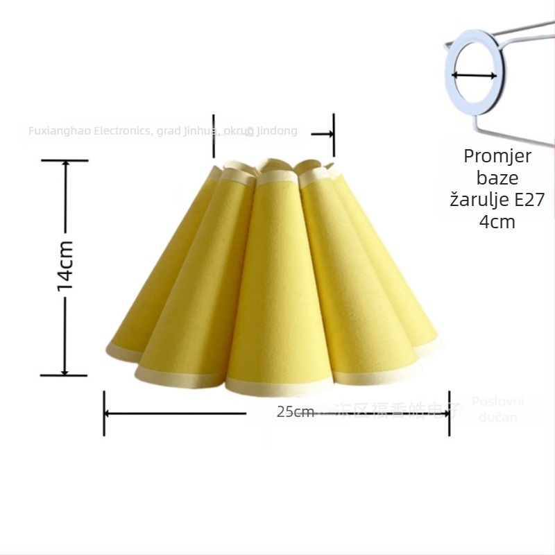 KD sjenilo u obliku latice, odvojivo za stolnu lampu, lustru i osvjetljenje spavaće sobe