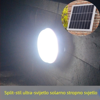 Unutarnja solarna stropna svjetiljka, podijeljeni tip osvjetljenja, solarna zidna svjetiljka, podijeljeno solarno ulično svjetlo
