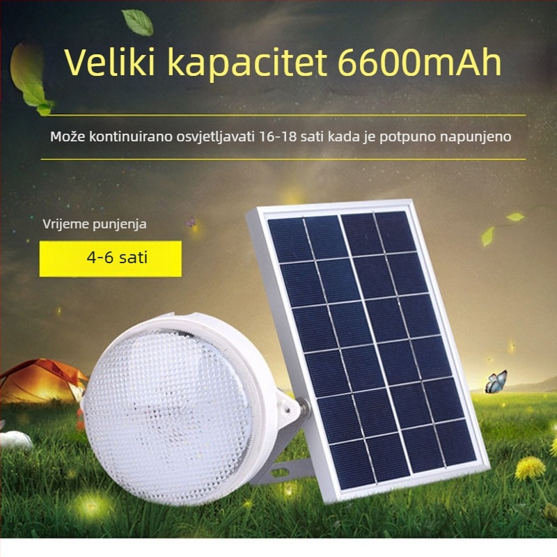 Unutarnja solarna stropna svjetiljka, podijeljeni tip osvjetljenja, solarna zidna svjetiljka, podijeljeno solarno ulično svjetlo