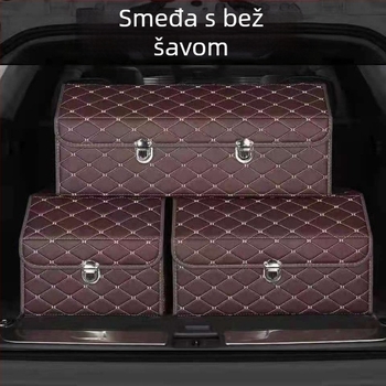 Kožna sklopiva kutija za pohranu u automobilu – organizator prtljažnika