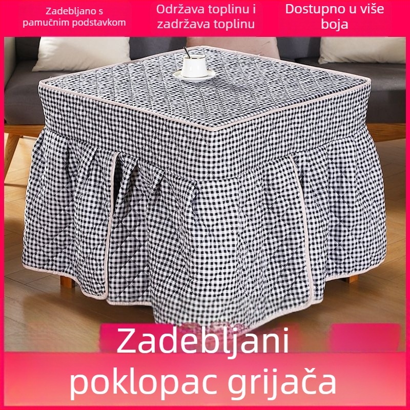 Kvadratni debeli zaštitni pokrov stola za grijanje, kućna upotreba – univerzalni pokrov za električni stol za kavu i mahjong stroj