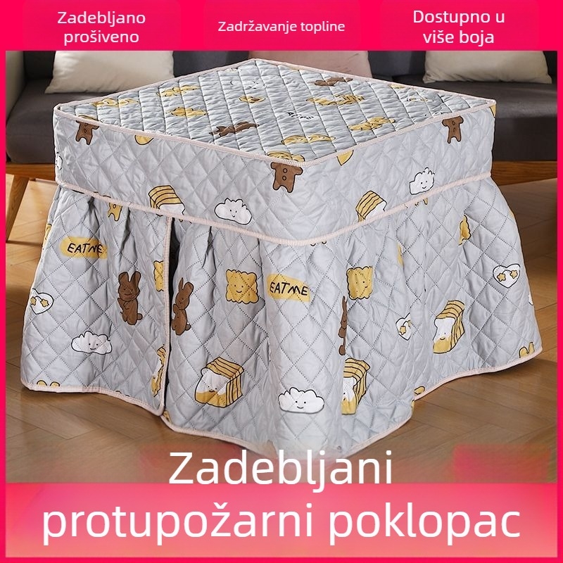 Kvadratni debeli zaštitni pokrov stola za grijanje, kućna upotreba – univerzalni pokrov za električni stol za kavu i mahjong stroj