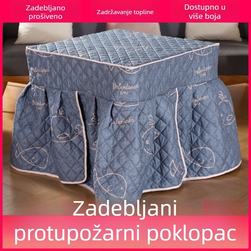 Kvadratni debeli zaštitni pokrov stola za grijanje, kućna upotreba – univerzalni pokrov za električni stol za kavu i mahjong stroj