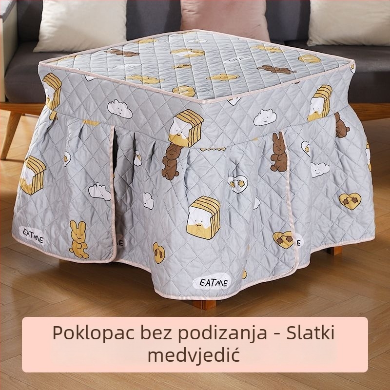 Kvadratni debeli zaštitni pokrov stola za grijanje, kućna upotreba – univerzalni pokrov za električni stol za kavu i mahjong stroj
