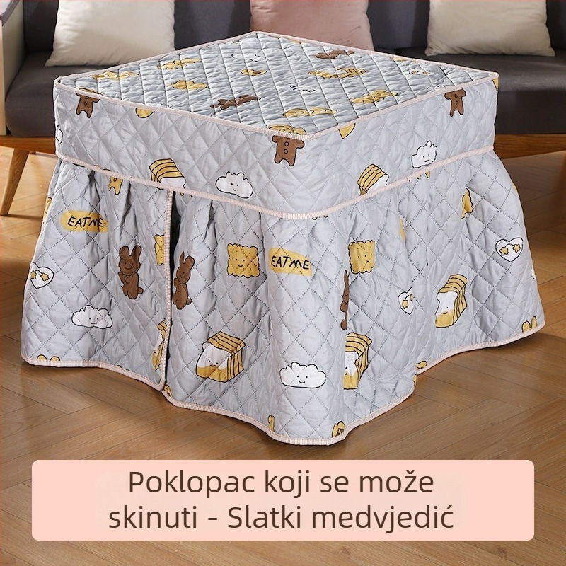 Kvadratni debeli zaštitni pokrov stola za grijanje, kućna upotreba – univerzalni pokrov za električni stol za kavu i mahjong stroj