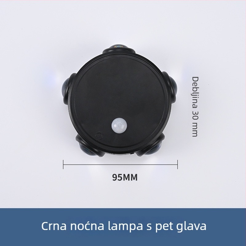 Cat-Eye senzorna zidna lampica s magnetskim držačem, USB napajanje, šarena noćna lampica