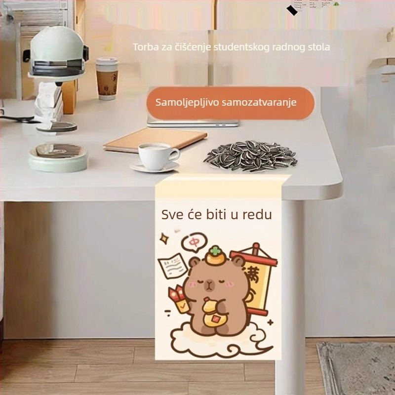 Samoljepljiva vrećica za otpad na stol za učenike