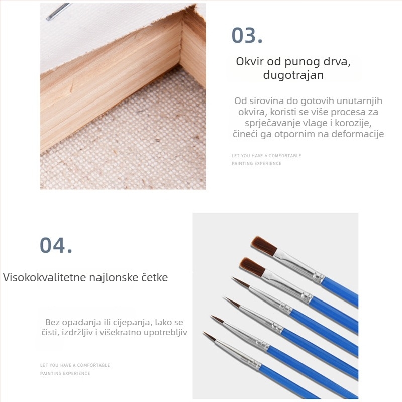 DIY digitalna uljna slika - ručno oslikana bojom uljna slika, cvjetna dekorativna slika 6238, zvjezdano nebo