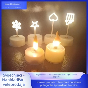 LED svijeća s kreativnim oblikom za dekoraciju rođendanske zabave i prosidbe