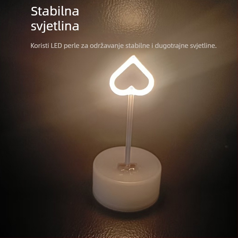 LED svijeća s kreativnim oblikom za dekoraciju rođendanske zabave i prosidbe