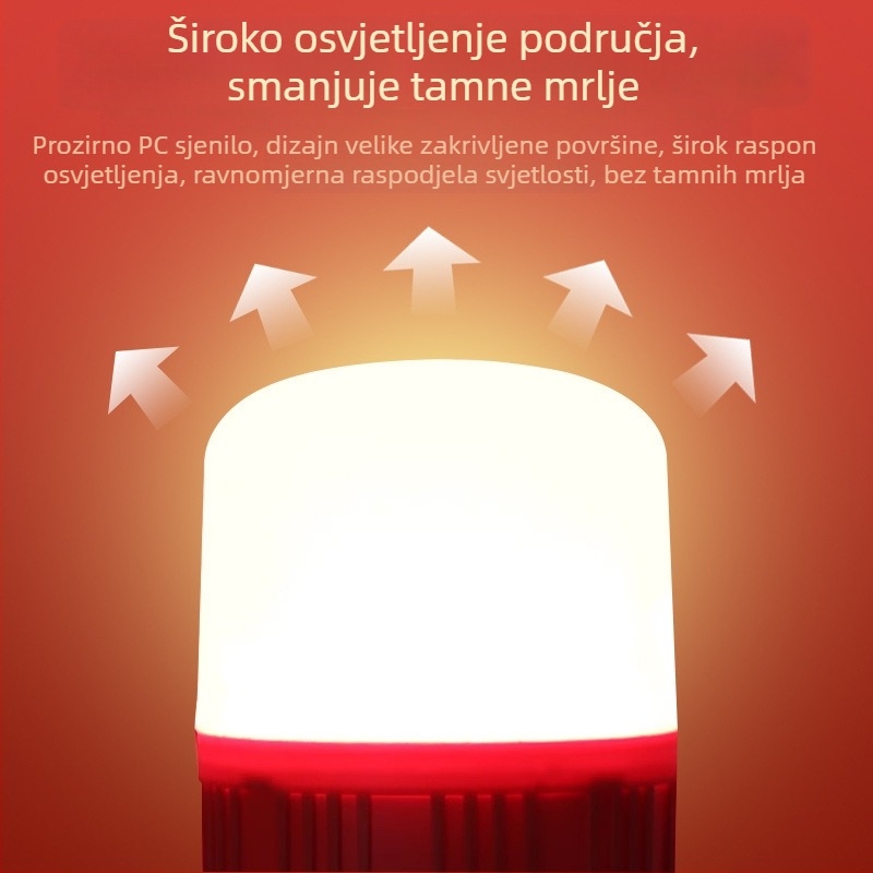 LED crvena svijećna žarulja s navojem E27 i E14, šiljasta žarulja, za Buddha ponude, kristalna žarulja