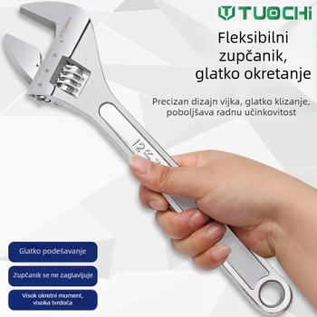 Set podesivih ključeva od 12 inča s velikim otvorom