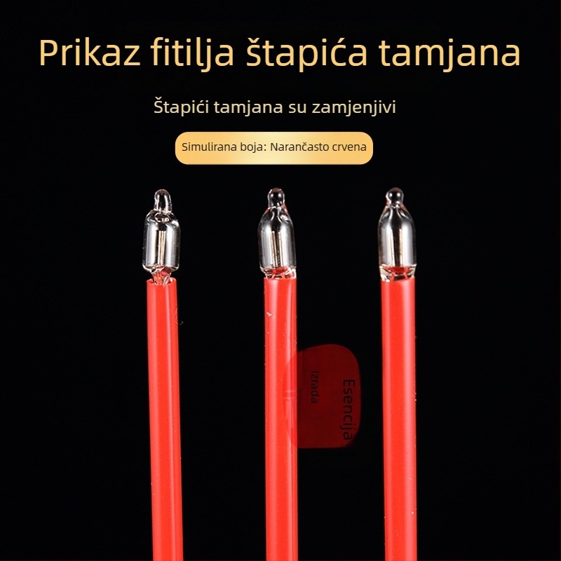 Plug-in LED plamenik za tamjan za budističko obožavanje, blagoslov bogatstva, kućna dekorativna svjetiljka za Novu godinu