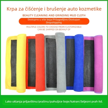Set za njegu automobila: krpa za čišćenje od gline i vulkanske ilovice, krpa za pranje automobila, uklanjanje mrlja, prah željeza