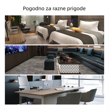 Kožna kutija za papirnate maramice s poklopcem, moderna siva, stolna pohrana za hotele, restorane i dom