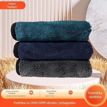 Krpa za čišćenje automobila od koralnog baršuna, mikrofiber, debela, upija vodu, mekana