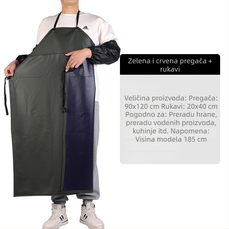 Vodootporna PVC pregača bez rukava za odrasle – moderan minimalistički stil kuhinje